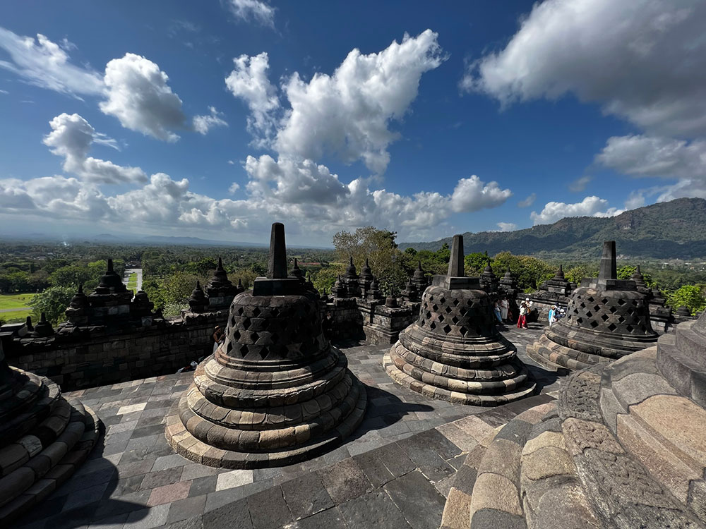 Borobudur Temple from the top