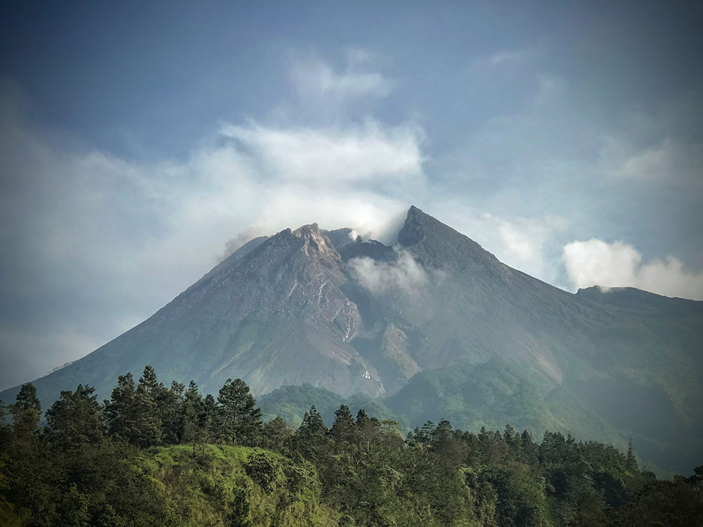 Mount Merapi from a Distance